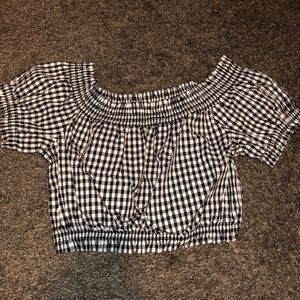 Forever 21 Checked crop top